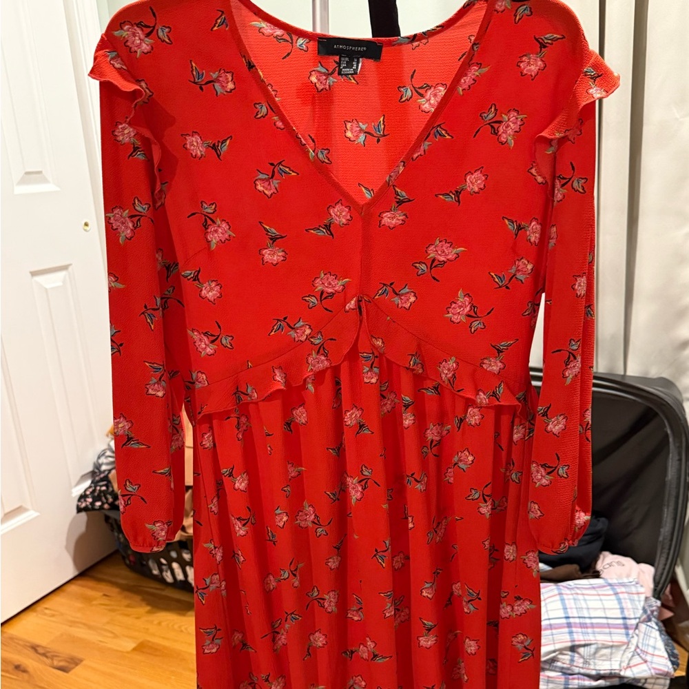Atmosphere Red Floral Women's Dress‎